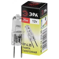 Лампочка галогенная ЭРА GY6.35-JC-35W-12V GY6.35 35Вт капсула теплый белый свет