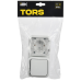TORS Блок розетка + выключатель горизонтальный 16А IP55 TS342 белый IEK