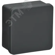 Коробка расп. КМ42435 о/п 80х80х40мм IP67 8 вв. черная IEK