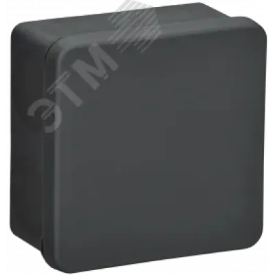 Коробка расп. КМ42435 о/п 80х80х40мм IP67 8 вв. черная IEK