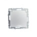 BRITE Розетка с заземлением с защитными шторками и крышкой 16А IP20 РСбш10-3-БрА алюминий