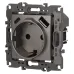 Розетка ЭРА Серия 12 12-4108-16 2P+E 16A-250В со шторками с USB type-A+C 5В-3А титан