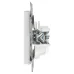 Розетка Intro Accent 6-201-01 2Р 16А-250В, IP20, СУ, AL/CU, белый