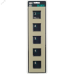 SKANDY Рамка 5-местная SK-F25B стекло беж. IEK