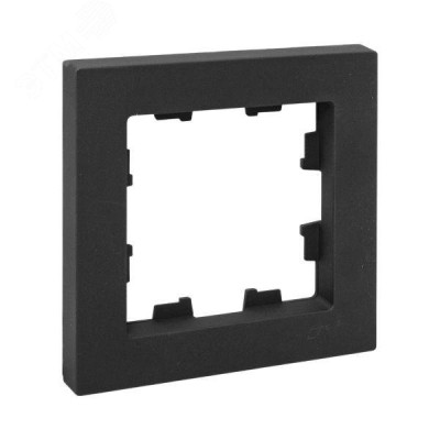 Эпика Рамка 1-местная черный пластик EKF