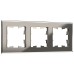 BRITE Рамка 3 поста РУ-3-2-БрД стекло дымчатый BRITE Рамка 3 поста РУ-3-2-БрД стекло дымчатый