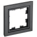 BRITE Рамка 1 пост РУ-1-БрЧ черный BRITE Рамка 1 пост РУ-1-БрЧ черный