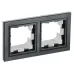 BRITE Рамка 2 поста IP44 РУ-2-БрЧ-44 черный