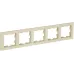 BRITE Рамка 5 постов РУ-5-БрКр бежевый