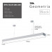 Светильник LED ЭРА Geometria SPO-114-W-40K-036 Block 36Вт 4000К 3000Лм IP40 1200*130*50 белый подвесной драйвер внутри