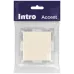 Кнопка Intro Accent 6-109-02 , 10А-250В, IP20, СУ, слоновая кость