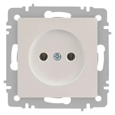 Розетка Intro Accent 6-201-06 2P, 16А-250В, IP20, СУ, перламутр
