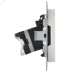 BRITE Розетка компьютерная RJ45 кат.5E РК10-БрБ белый