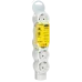 STANDARD Колодка для удлинителя с заземлением К05 5 мест белая IEK