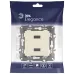 14-4110-02 ЭРА Устройство зарядное USB, 230В/5В-2100мА, IP20, Эра Elegance, сл.кость (6/60/1920)