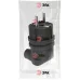 Вилка ЭРА V9-B-IP44 каучуковая с заземлением 90 градусов 16A IP44 черная