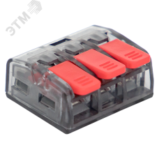 Клемма СМК 221-413 3 отверстия 0.2-4.0 мм2 (100шт.) EKF PROxima