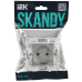 SKANDY Розетка без заземления с защитными шторками 10А SK-R01S серебряный IEK