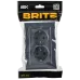 BRITE Розетка 2-местная с заземлением с защитными шторками плоская 16А в сборе РСшПл12-3-БрМ маренго IEK