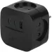 Разветвитель электрический 10А 4 розетки + 3 USB A+C со шторками черный SP-4-3USBAC-B