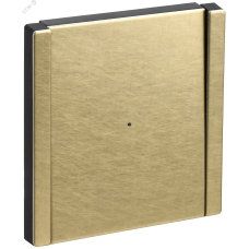 FORTE&PIANO Выключатель 1-клавишный проходной с индикацией 10А FP604M металл шампань IEK