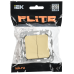 FLITE Выключатель 2-клавишный 10А ВС12-1-0-ФлН навахо IEK