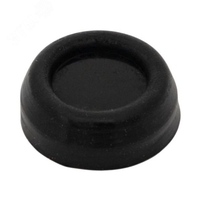 Силиконовый колпачок черный для плоской кнопки XB4