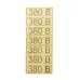 Наклейка знак электробезопасности  ''380 В '' 35х100 мм (7шт на листе), REXANT