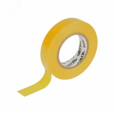 Изолента ПВХ KRANZ 0.13х15 мм, 25 м, желтая