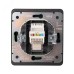 Розетка ROUND компьютерная RJ45 кат6 скрытой установки механизм оникс