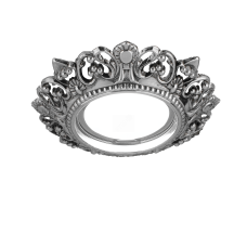 Светильник Gauss Antique CA051 Круг. Серебро/Черный Gu5.3 1/40