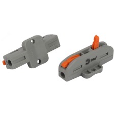 Клемма ЭРА NO-225-397 проходная с монтажной площадкой 222-2411Р с рычагами 1 полюс 0.08-2.5/4 мм2 (упаковка 20 шт.)