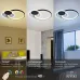 Светильник потолочный светодиодный Rivoli Julia 6080-108 с пультом 80 Вт 4000К - 6000К LED модерн