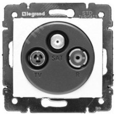 Розетка TV-FM-SAT тип звезда белый VALENA DIY