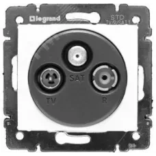 Розетка TV-FM-SAT тип звезда белый VALENA DIY