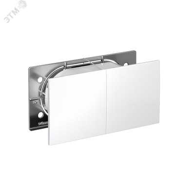 Розетка ATLASDESIGN двойная с заземлением со шторками сдвижная крышка 16А в сборе белый