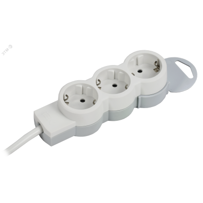 STANDARD Удлинитель У03 3 места 2P+PE 1,5м 3х1,5мм2 16А белый IEK