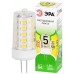 Лампа светодиодная ЭРА GREEN LINE LED G4-JC-5W-830-12V GL G4 5Вт капсула теплый белый свет