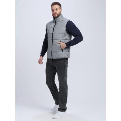 Жилет утепленный Офис (тк.Дюспо), серый, р. 44-46