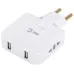Разветвитель электрический ЭРА SPF-2-FL-USB поворотный на 2 розетки + 2USB 10А белый