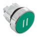 Исполнительный механизм кнопки II XB4 зеленый плоский возвратный без фиксации IP65