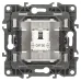 12-3107-12 ЭРА Розетка информационная RJ45, IP20, Эра12, графит (10/100/2500)