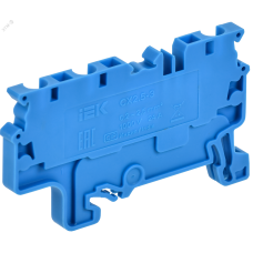 ARMAFIX Клемма пружинная CX2.5-3 BU 2,5мм2 трехконтактная синяя IEK