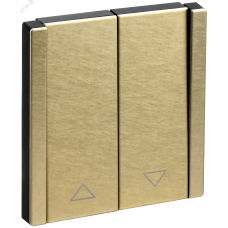 FORTE&PIANO Выключатель жалюзи 10А FP611M металл шампань IEK