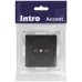 Розетка Intro Accent 6-201-05 2P, 16А-250В, IP20, СУ, антрацит