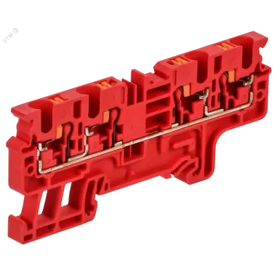 ARMAFIX Клемма пружинная Push In CP-MC 4 вывода 4мм2 красная IEK