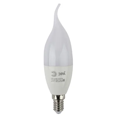 Лампочка светодиодная ЭРА STD LED BXS-9W-840-E14 E14 / Е14 9Вт свеча на ветру нейтральный белый свет