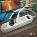 Сетевой фильтр ЭРА  USF-M-4es-1.5m-W с защитой (термо) с заземлением с выключателем 4 розетки 1,5м 10А белый