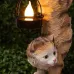 Светильник уличный ЭРА ERASF22-01 на солнечных батареях садовый Кот Акробат 37 см