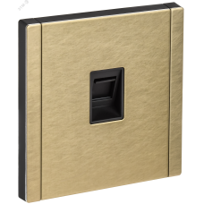 FORTE&PIANO Розетка компьютерная RJ45 кат.5E FP632M металл шампань IEK